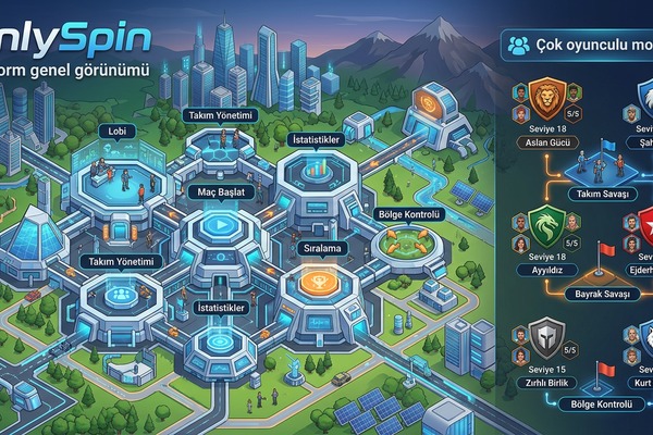 OnlySpin Platform Genel Görünümü — FPS ve Çok Oyunculu Modlar